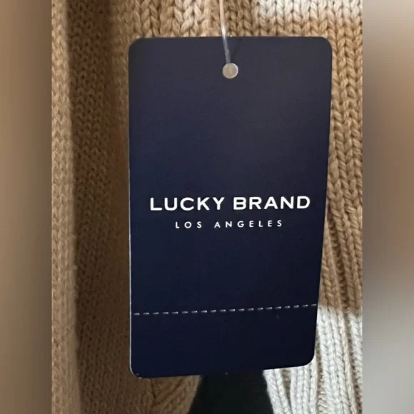 NWT Lucky Brand beige sweater. Women’s size small. 60% cotton 40% acrylic. - Picture 8 of 8